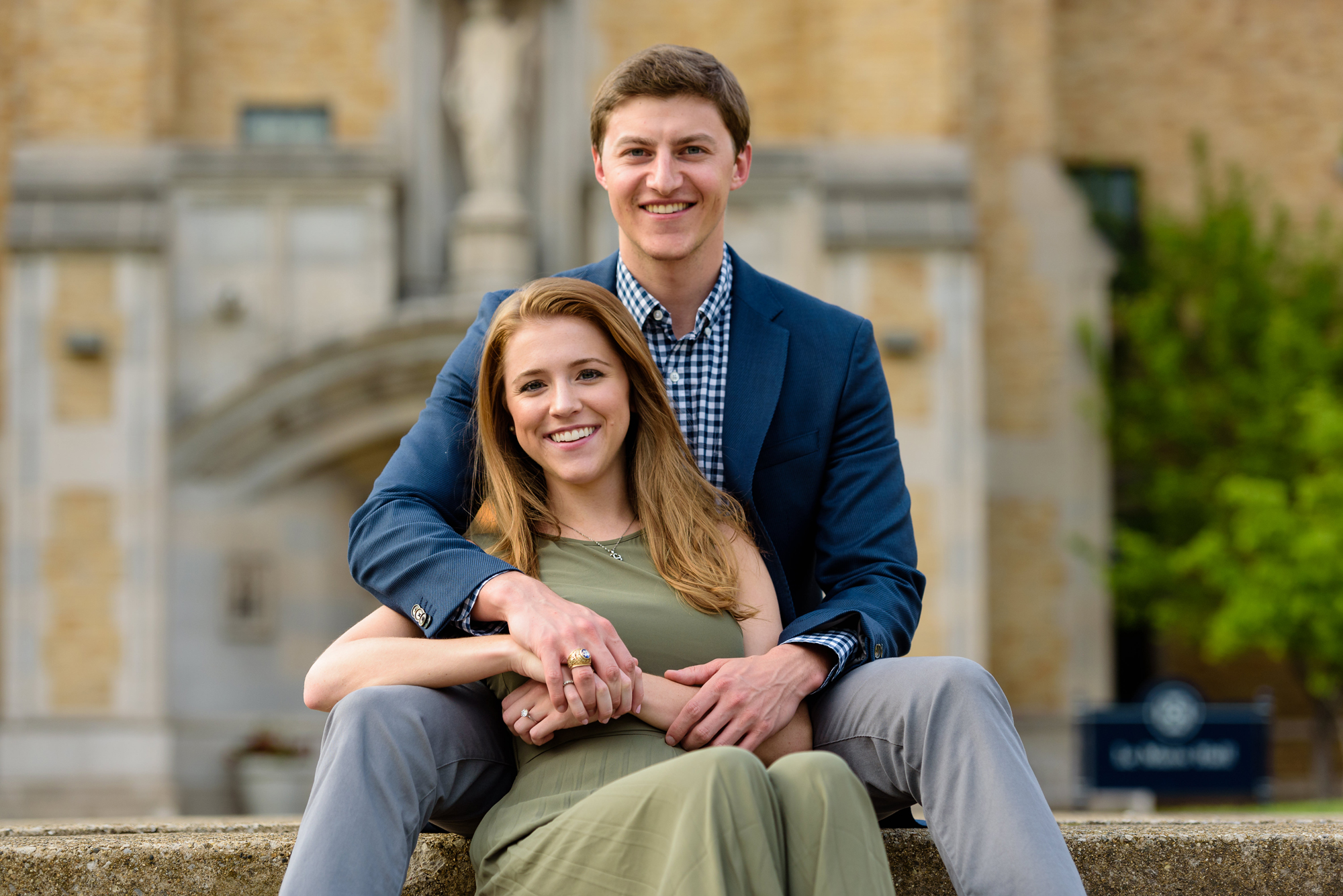 Engagement session around St. Mary's campus