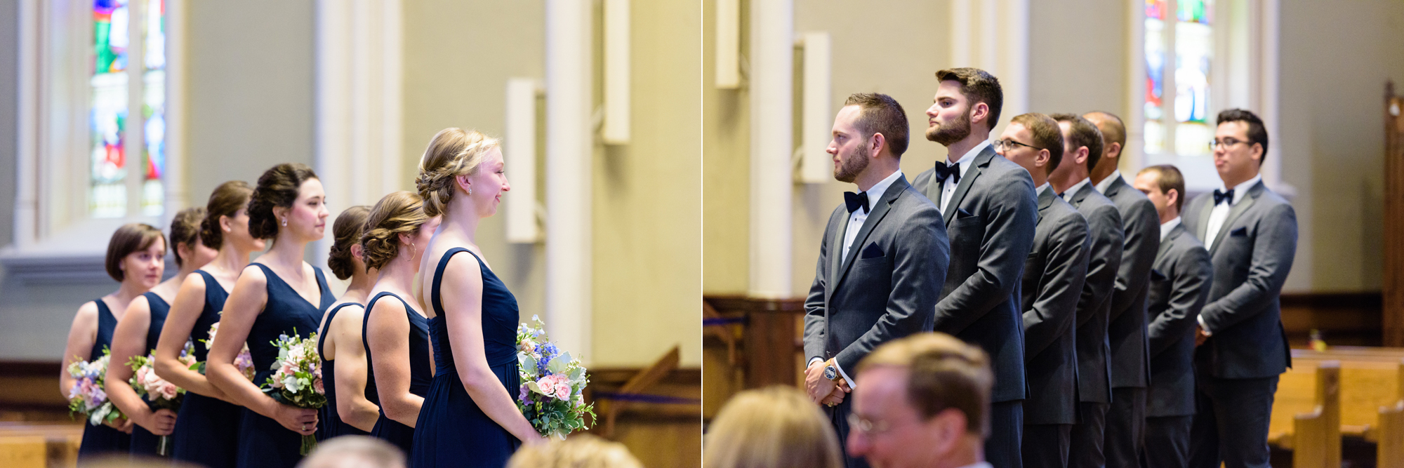 wedding ceremony at the Basilica of the Sacred Heart on the campus of the University of Notre Dame