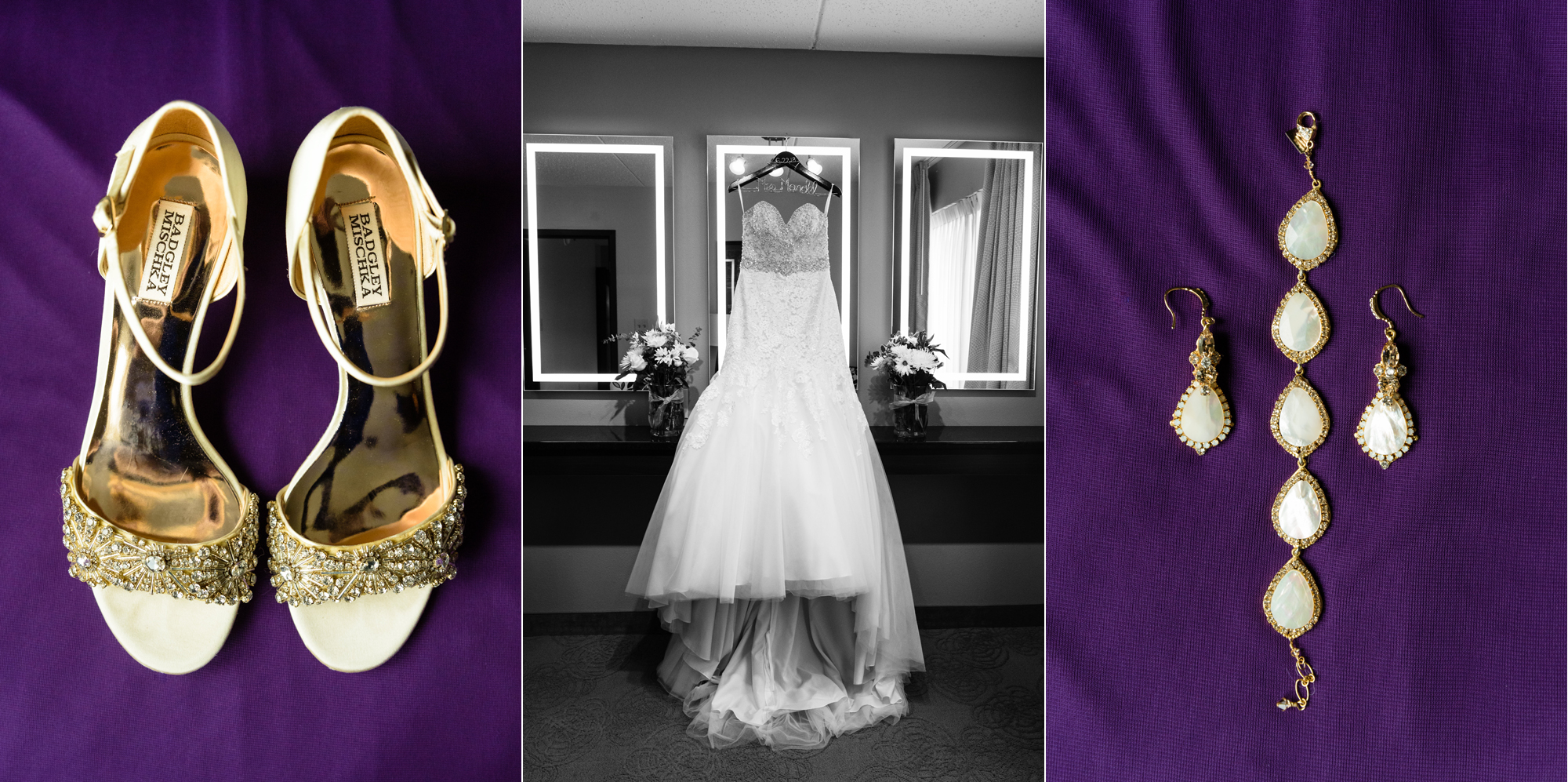 -Bride Details for her wedding ceremony at the Basilica of the Sacred Heart on the campus of the University of Notre Dame