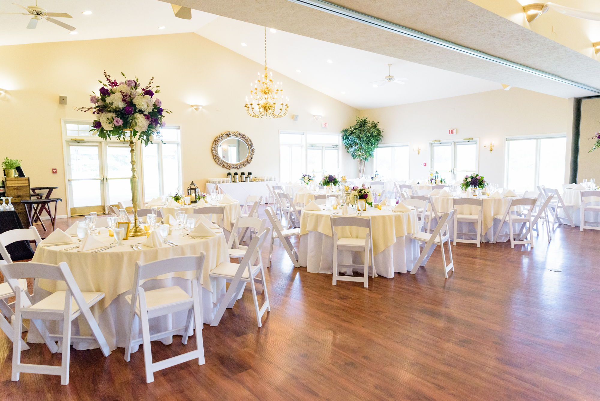 Wedding Reception details at the Blue Heron at Blackthorn