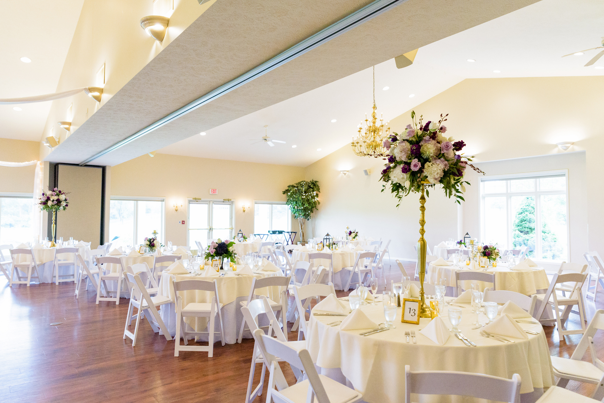 Wedding Reception details at the Blue Heron at Blackthorn