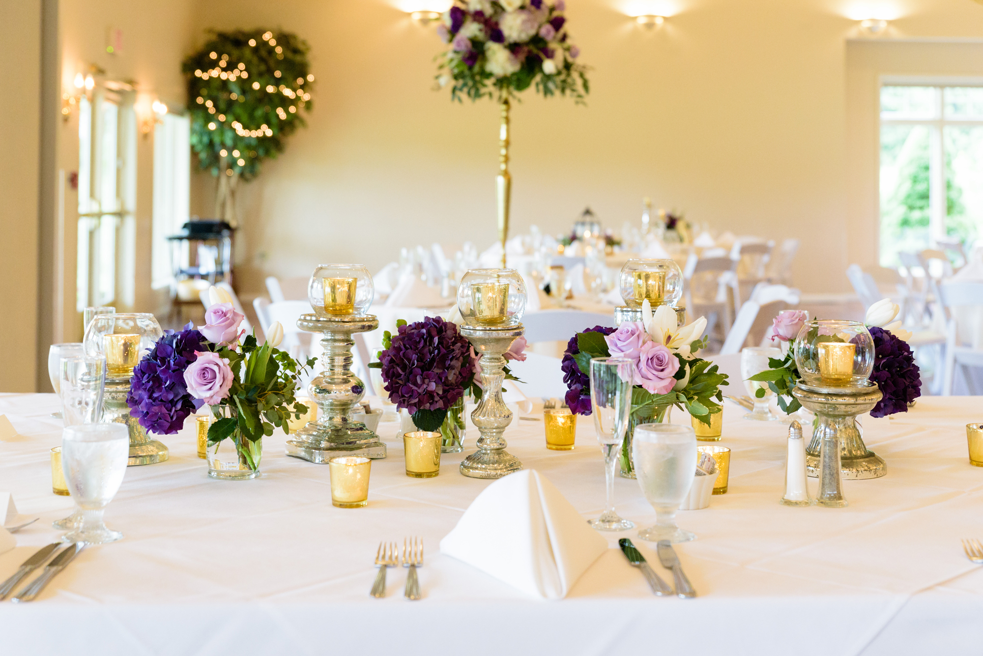 Wedding Reception details at the Blue Heron at Blackthorn