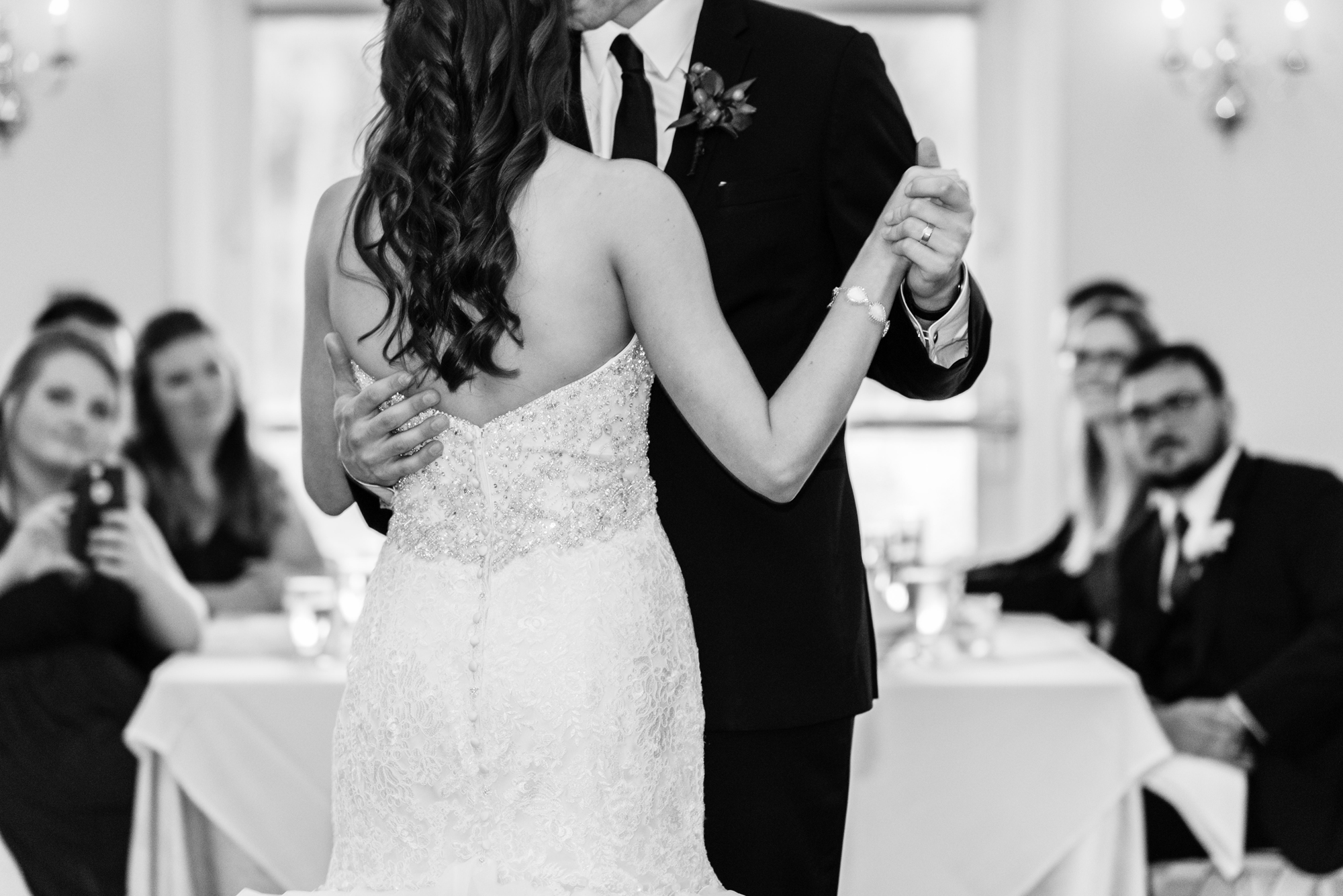 Bride & Groom’s first dance at a Wedding Reception at Blue Heron at Blackthorn