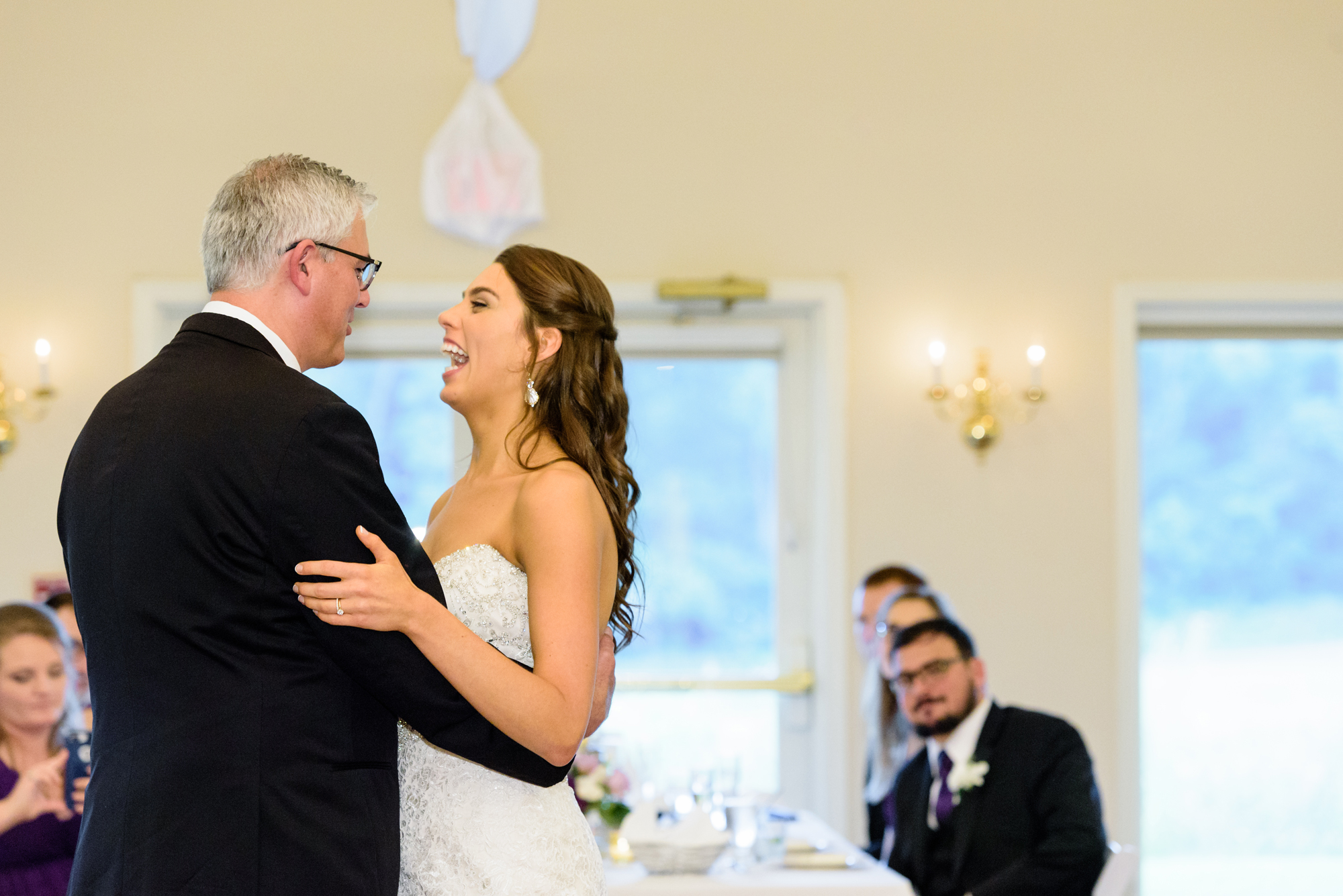 Father Daughter dance at a Wedding Reception at Blue Heron at Blackthorn