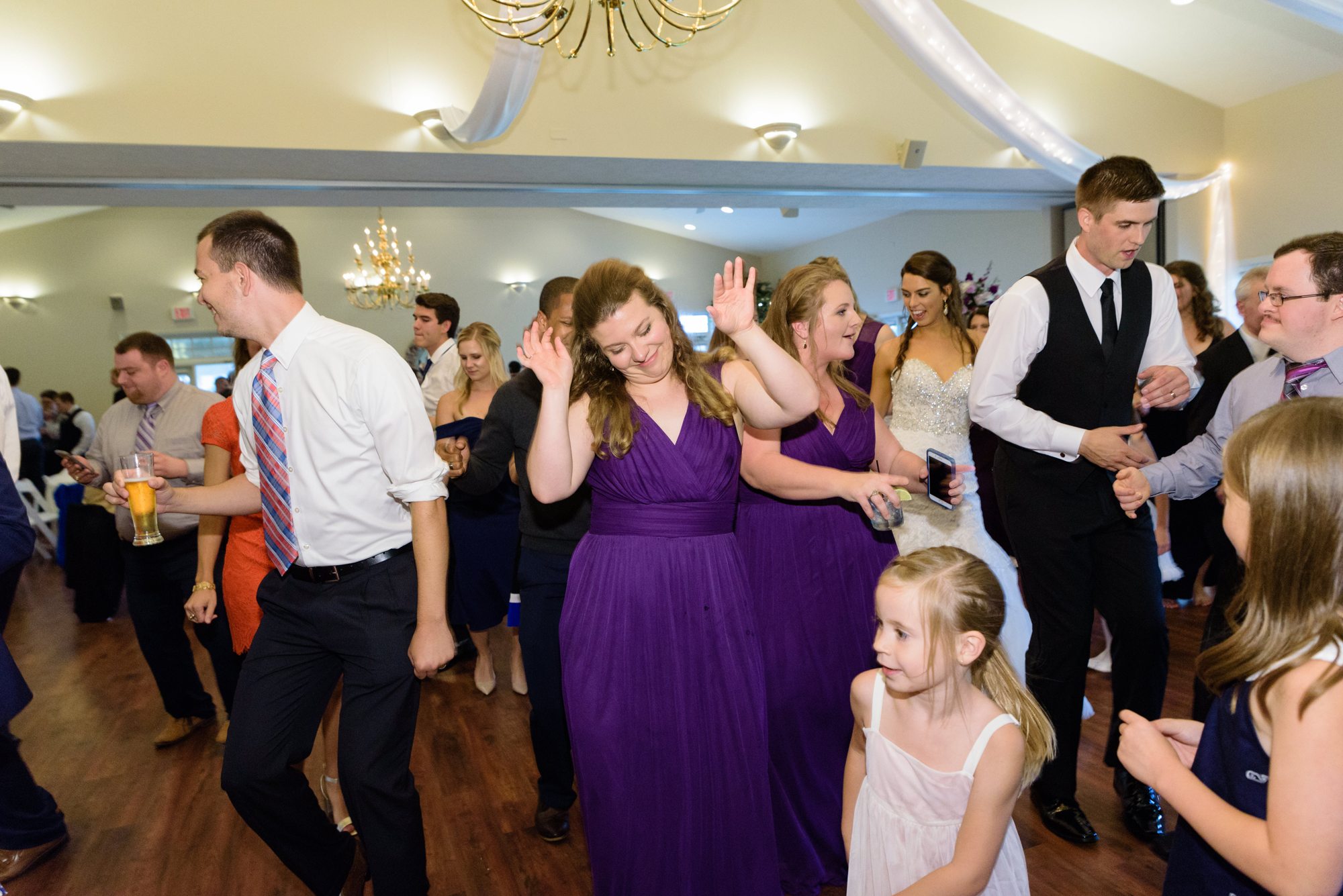 Open Dancefloor at a Wedding Reception at Blue Heron at Blackthorn