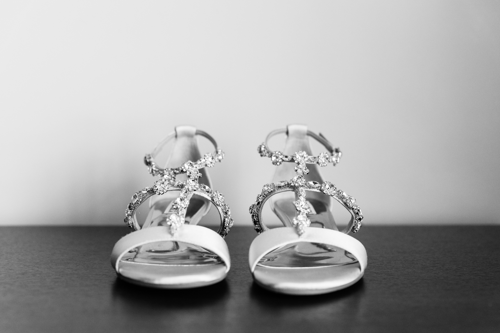 Bride’s Details wedding shoes for her wedding ceremony at the Basilica of the Sacred Heart on the campus of the University of Notre Dame