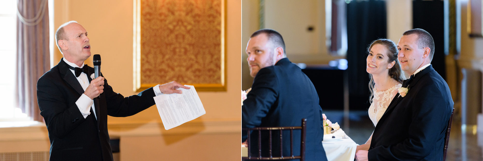 Father of the Bride’s Welcome Toast at a Wedding Reception at Palais Royale