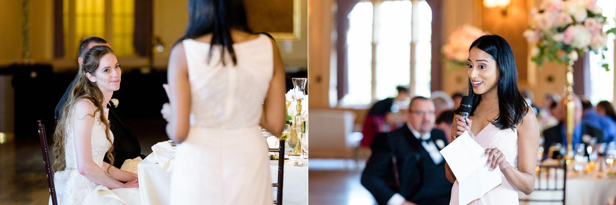 Maid of Honor’s Toast at a Wedding Reception at Palais Royale