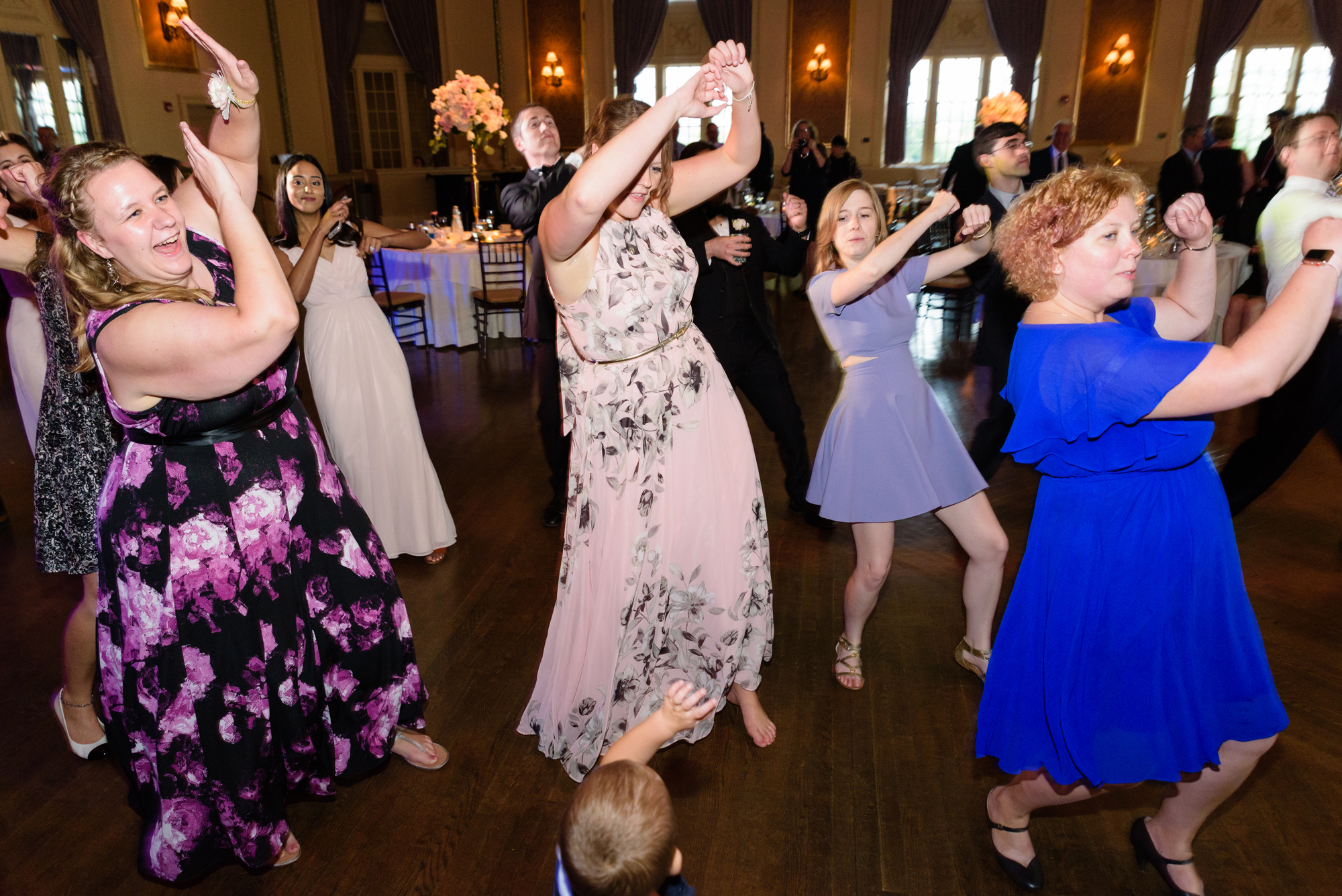 Open Dance floor at a Wedding Reception at Palais Royale