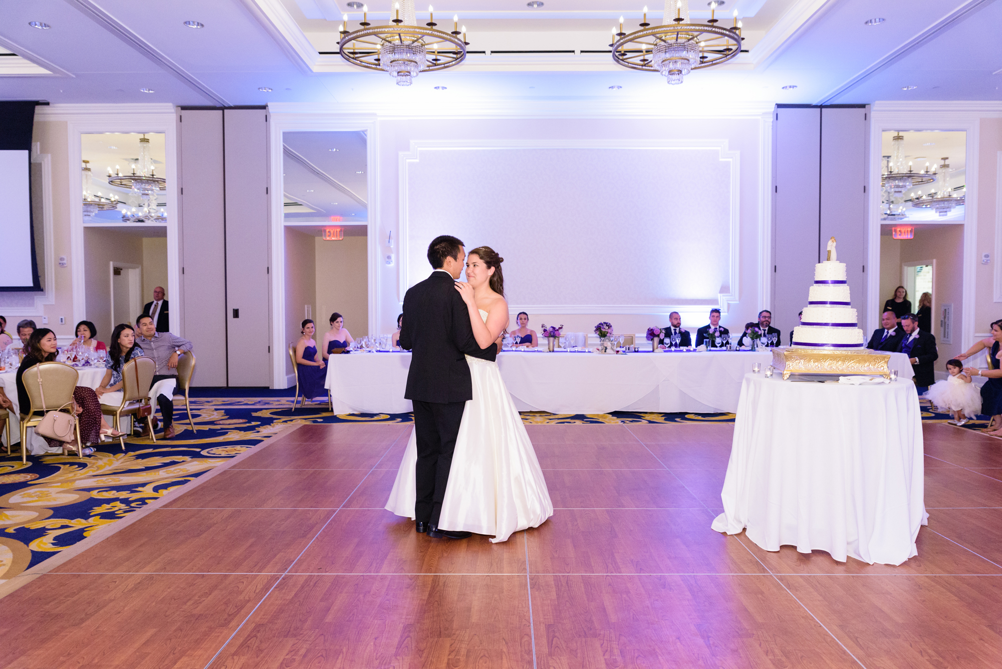 Bride & Groom’s first dance at a Wedding Reception at Morris Inn