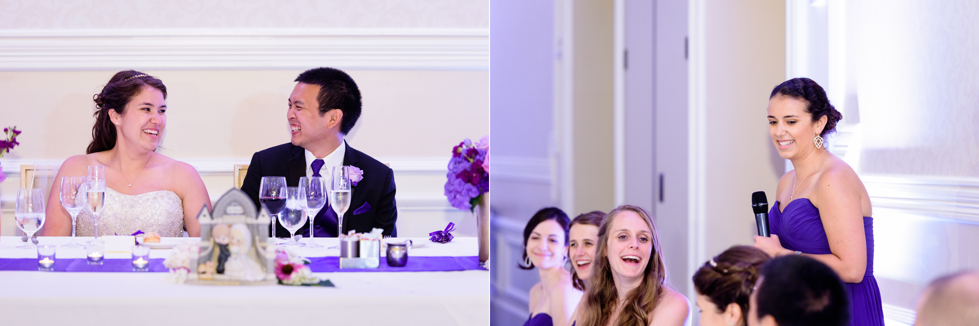 Maid of Honor’s Toast at a Wedding Reception at Morris Inn