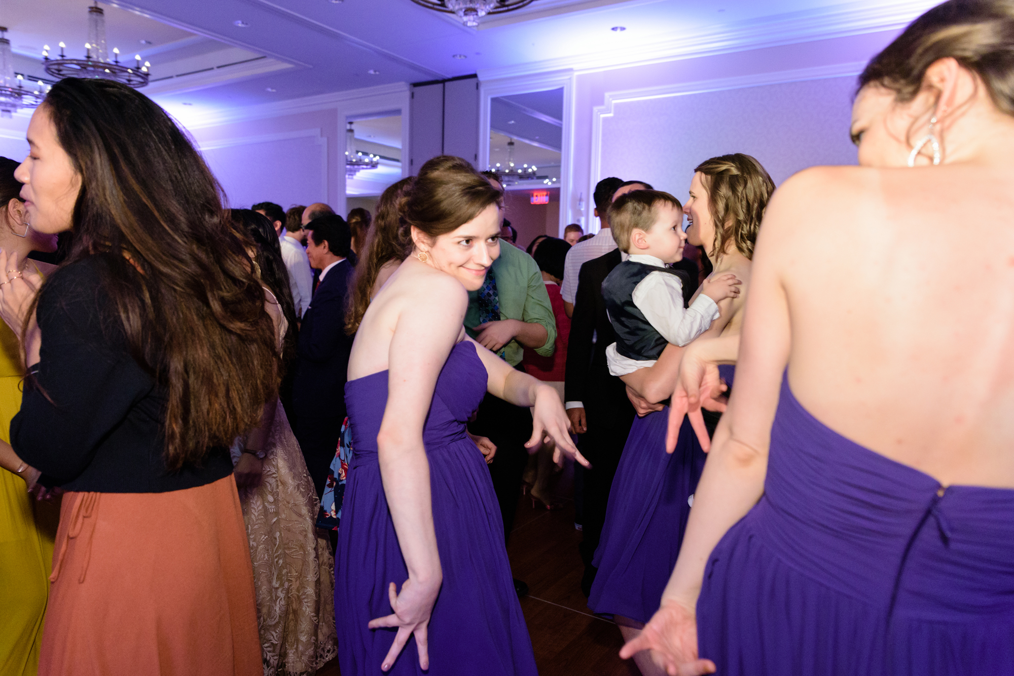 Open Dance floor at a Wedding Reception at Morris Inn