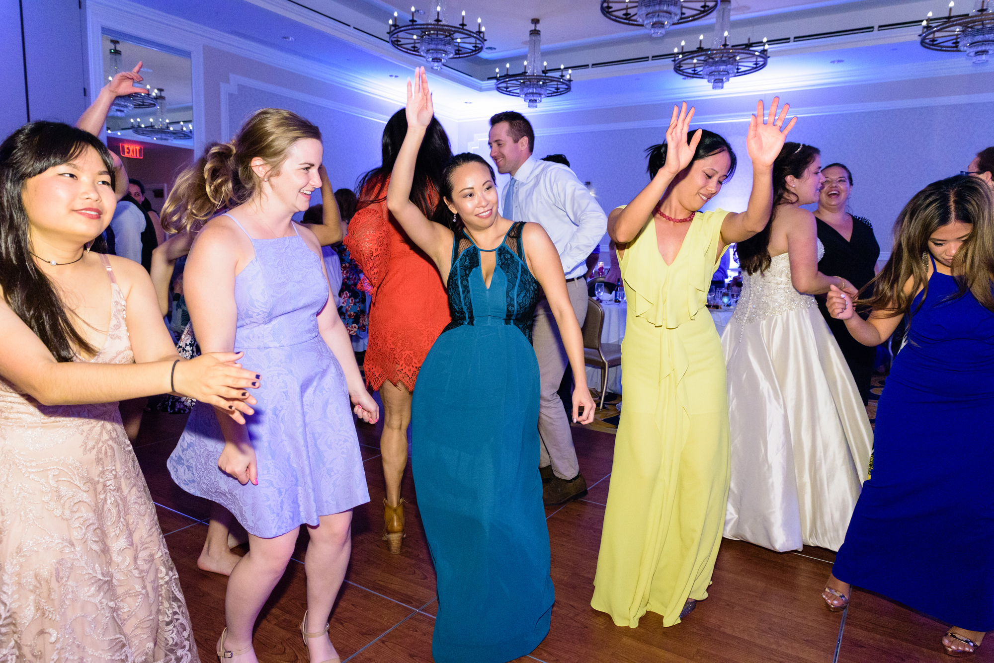 Open Dance floor at a Wedding Reception at Morris Inn