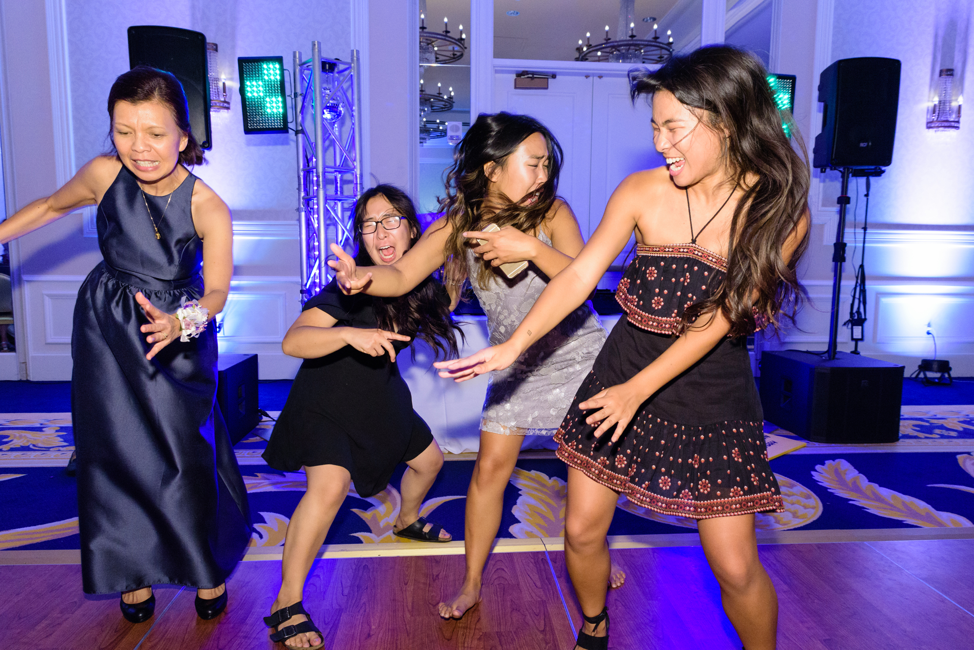 Open Dance floor at a Wedding Reception at Morris Inn