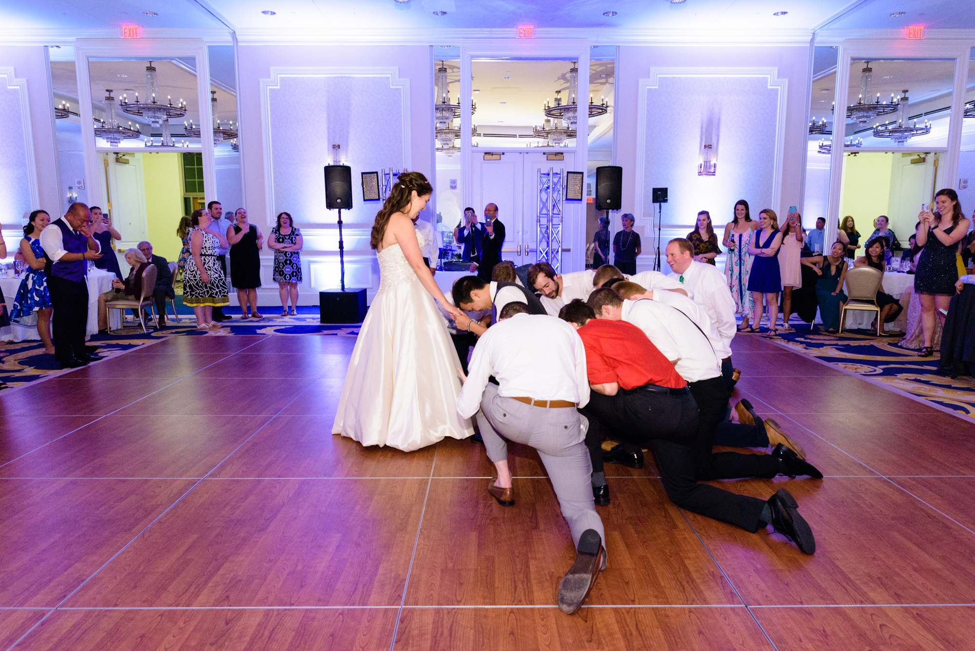 Open Dance floor at a Wedding Reception at Morris Inn