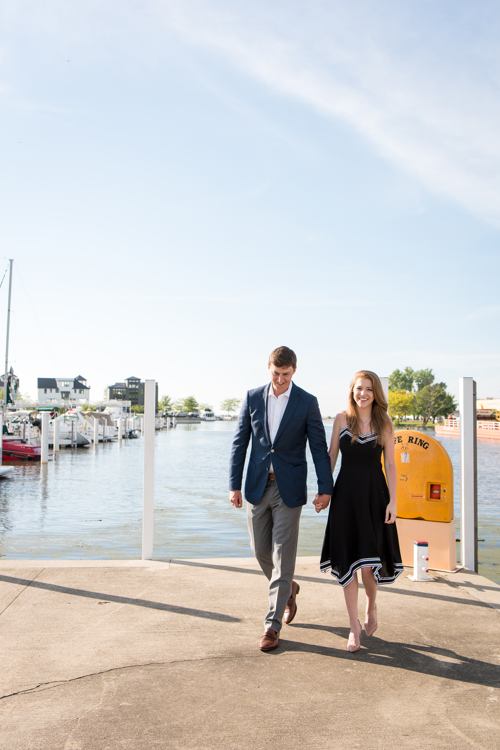nautical engagement session in New Buffalo