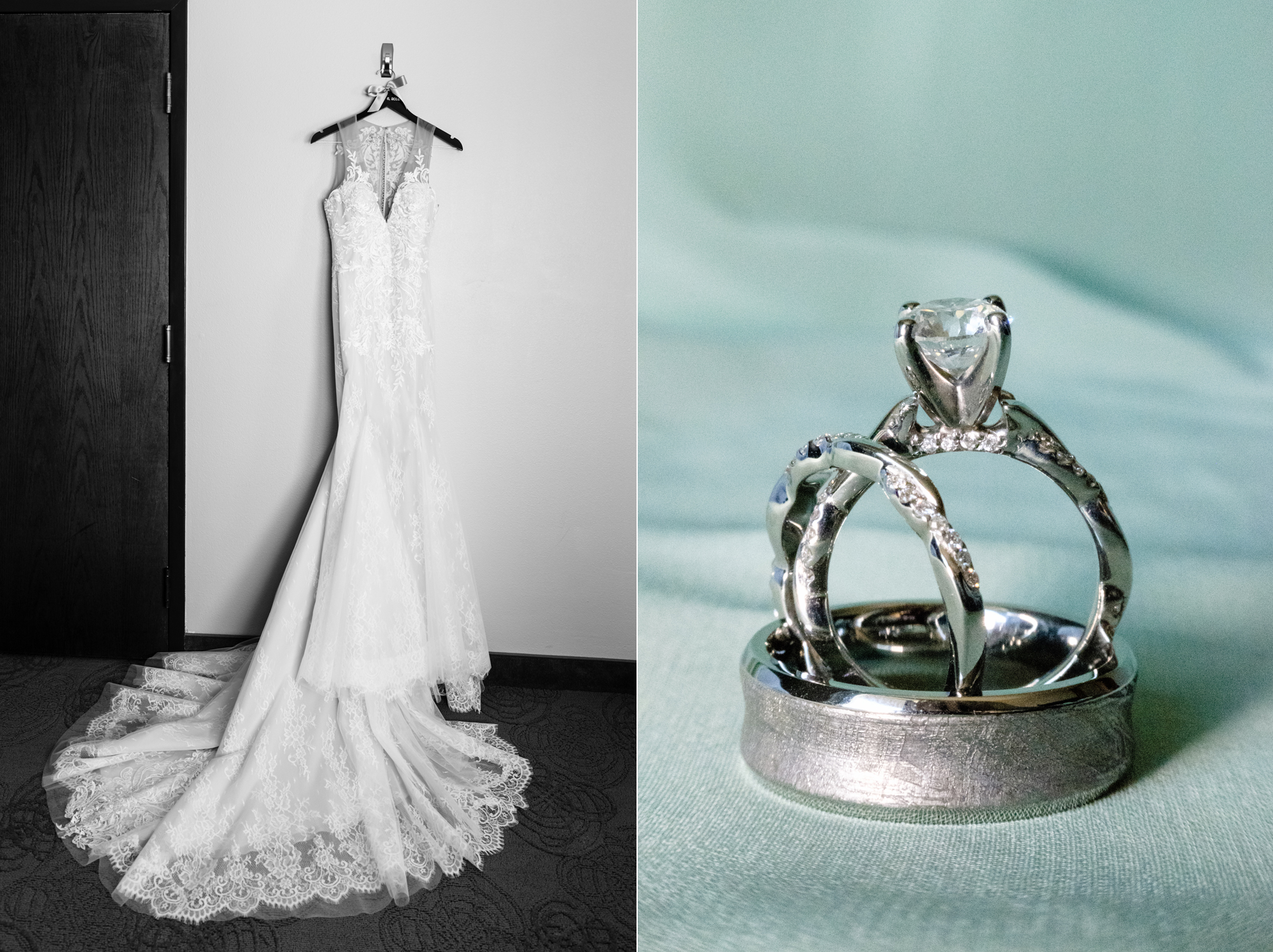 Bride’s Details for her wedding ceremony at the Basilica of the Sacred Heart on the campus of the University of Notre Dame