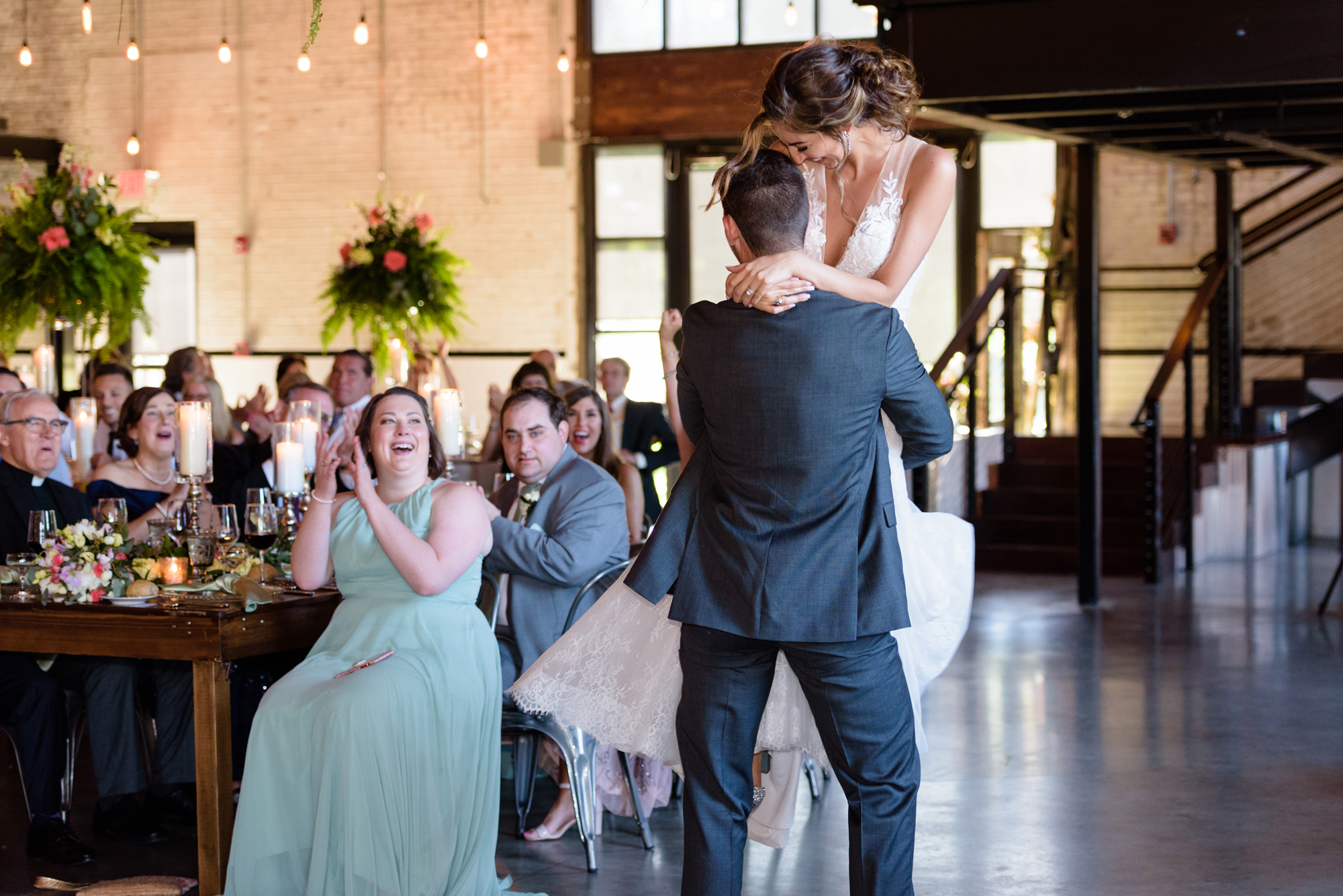 Bride & Groom’s first dance at a Wedding Reception at The Brick