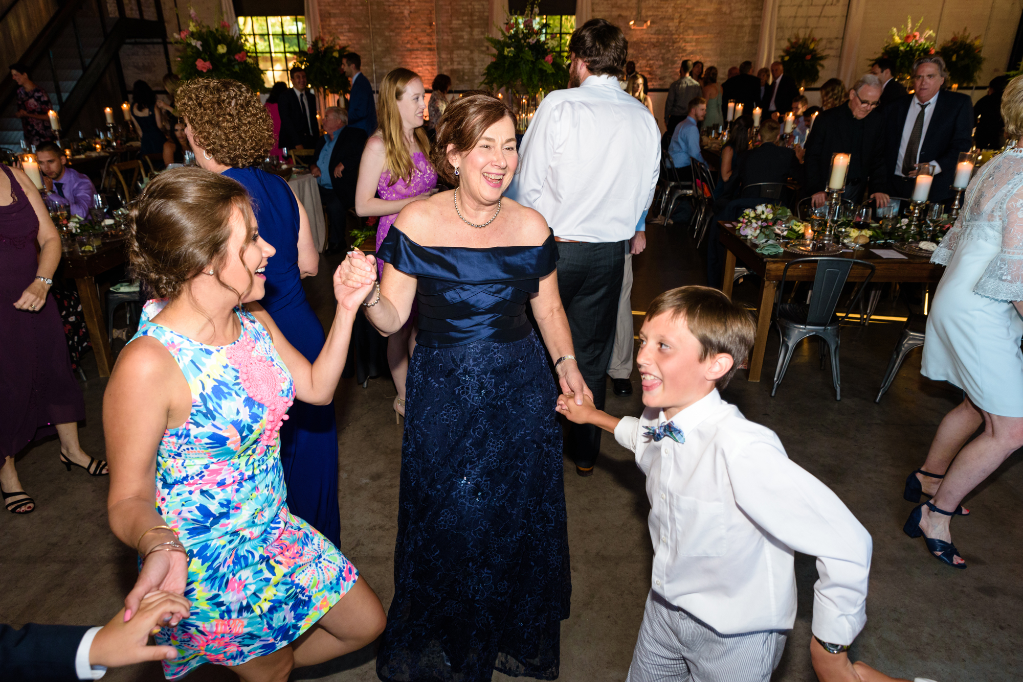 Open Dance floor at a Wedding Reception at The Brick