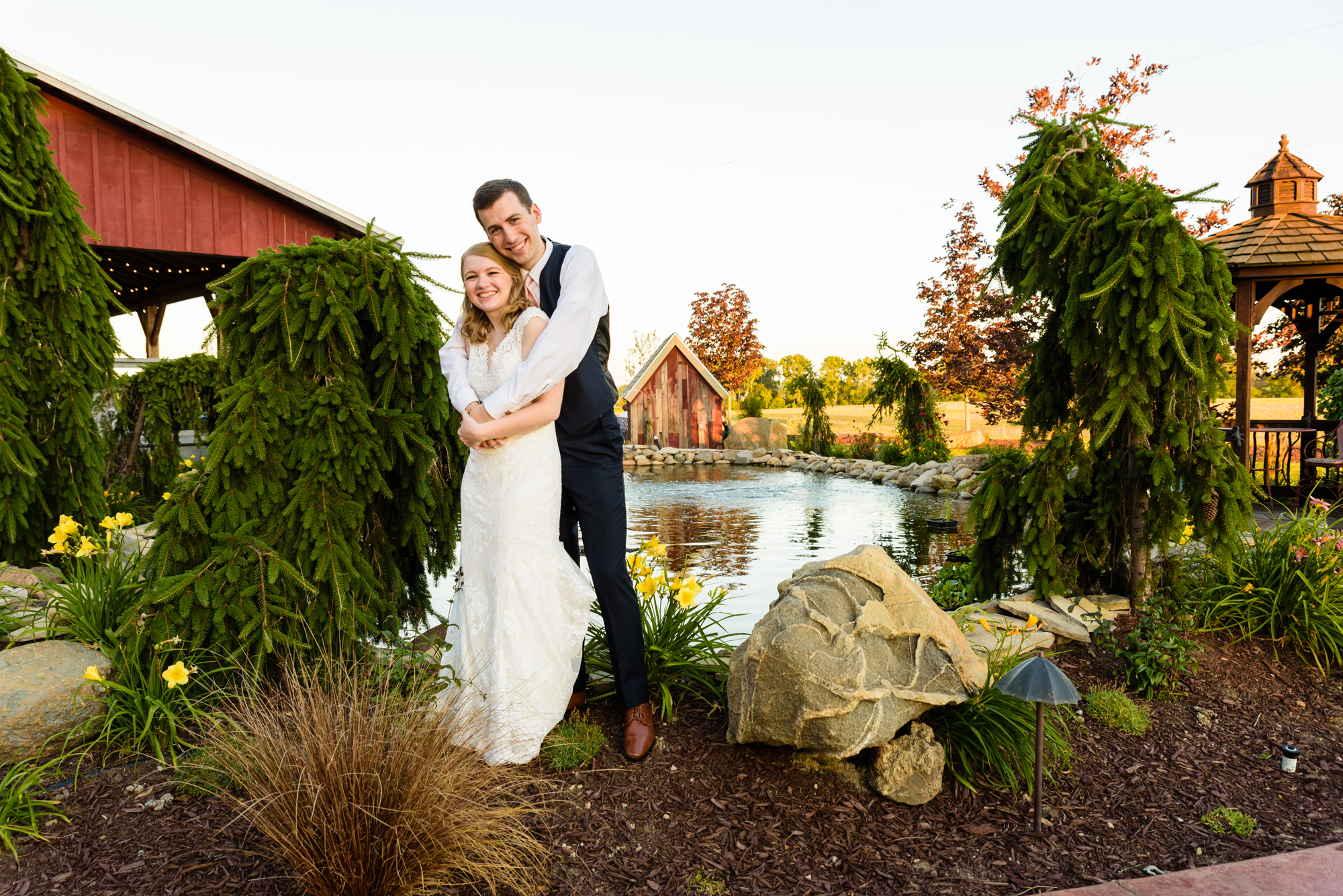 End of the Night photos at a Wedding Reception at Blissful Barn