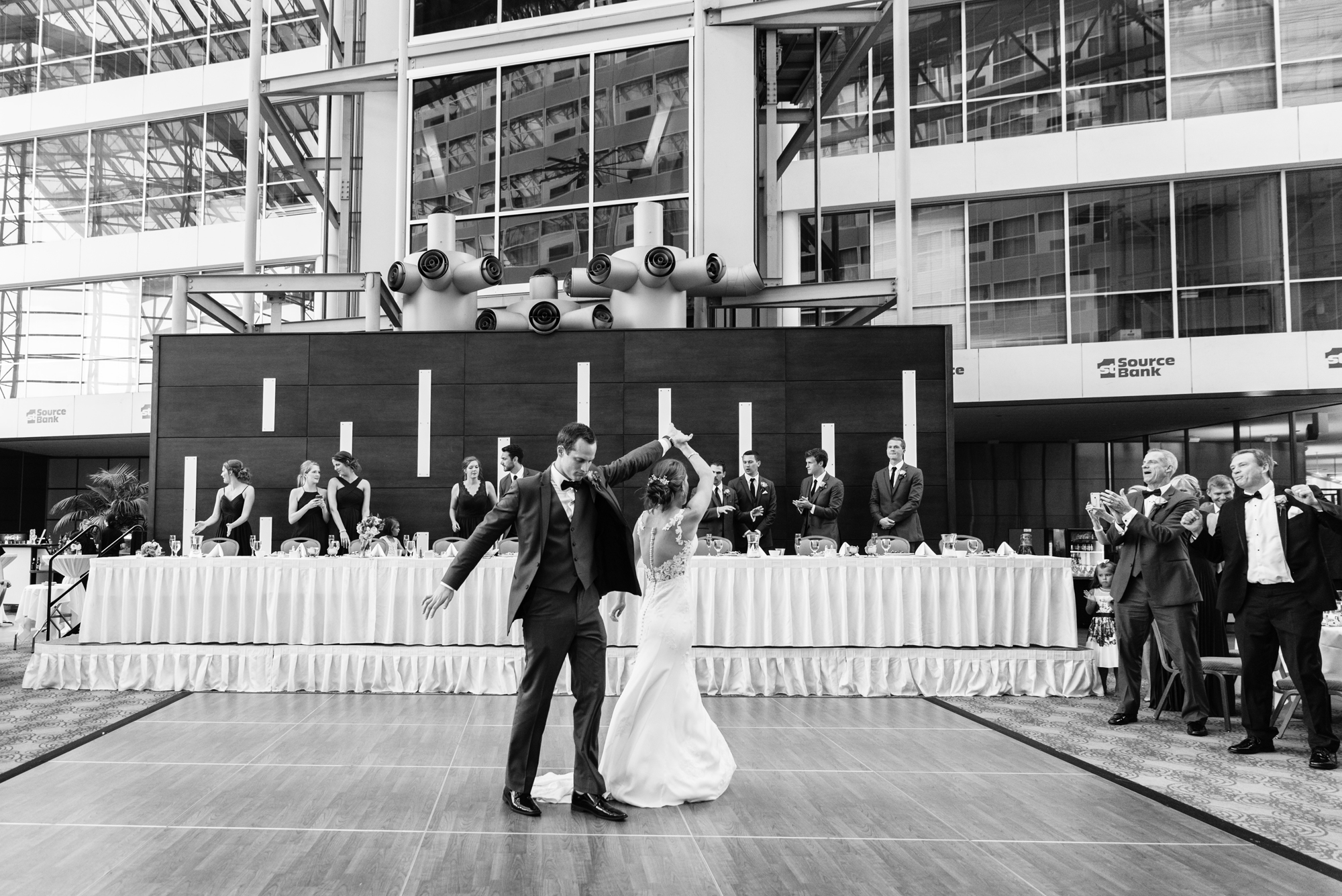 Bride & Groom’s first dance at a Wedding Reception at DoubleTree by Hilton