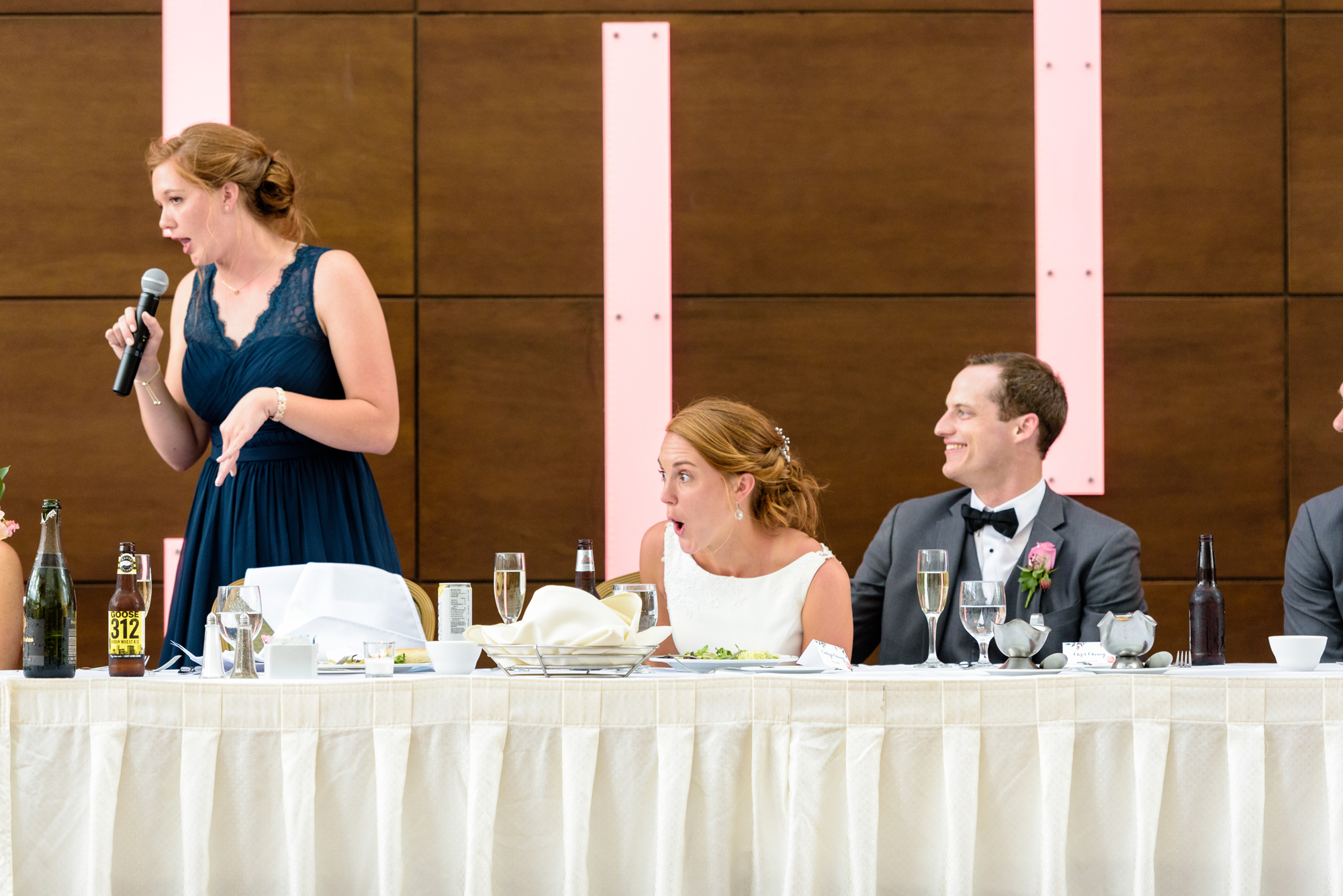 Maid of Honor’s Toast at a Wedding Reception at DoubleTree by Hilton