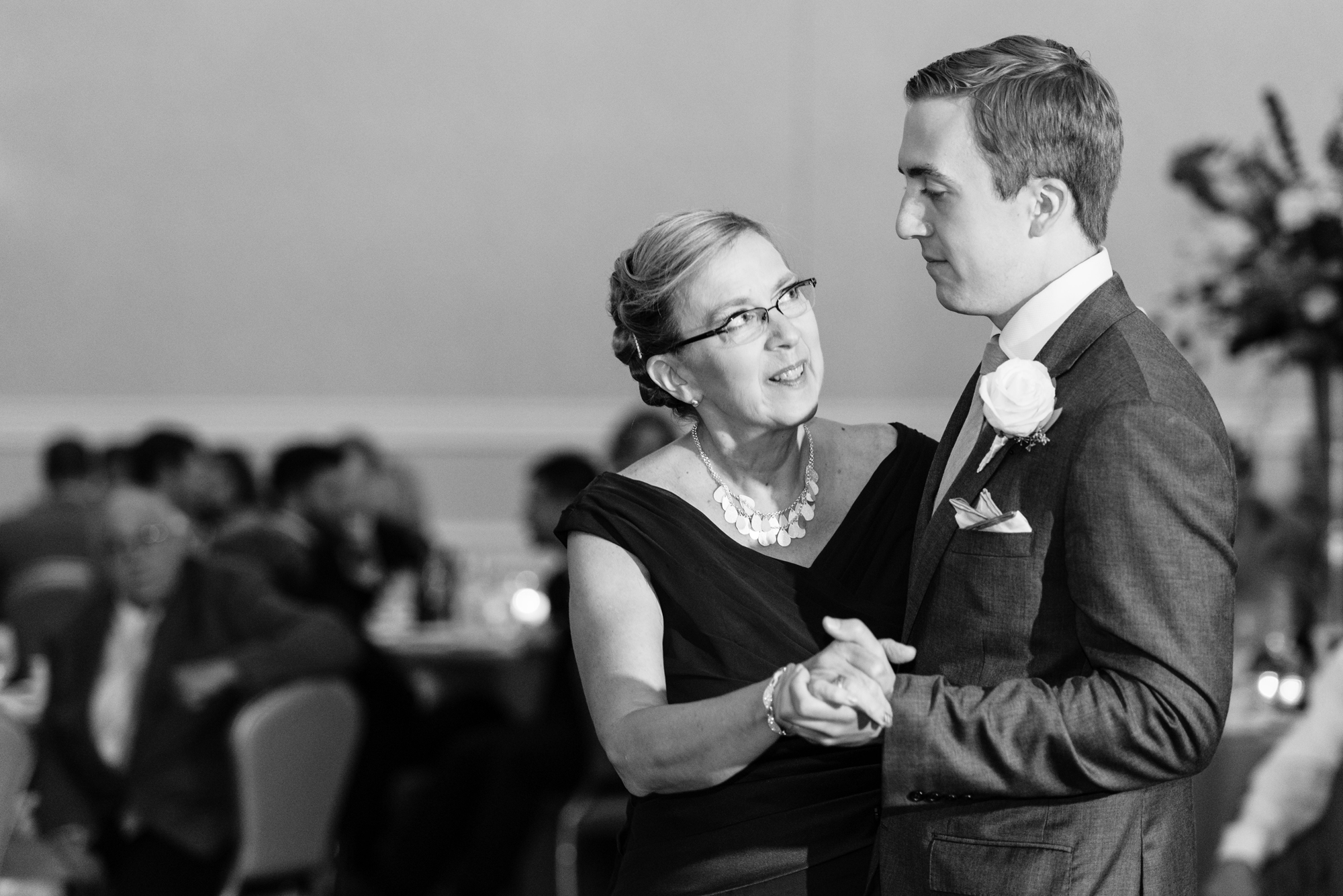 Mother Son first dance at a Wedding Reception at Morris Inn of Venue ND