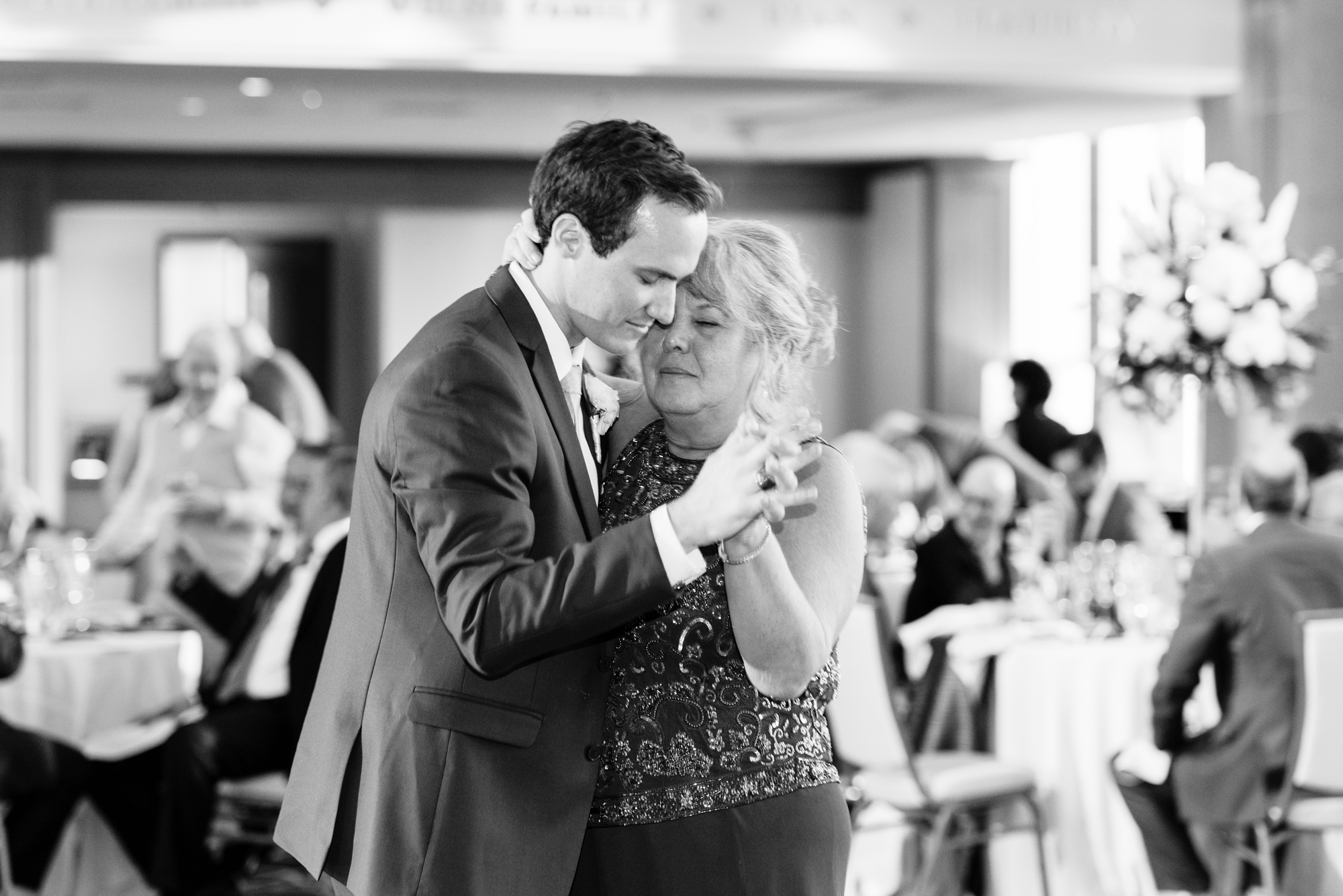 Mother Son first dance at a Wedding Reception at Dahnke Ballroom of Venue ND