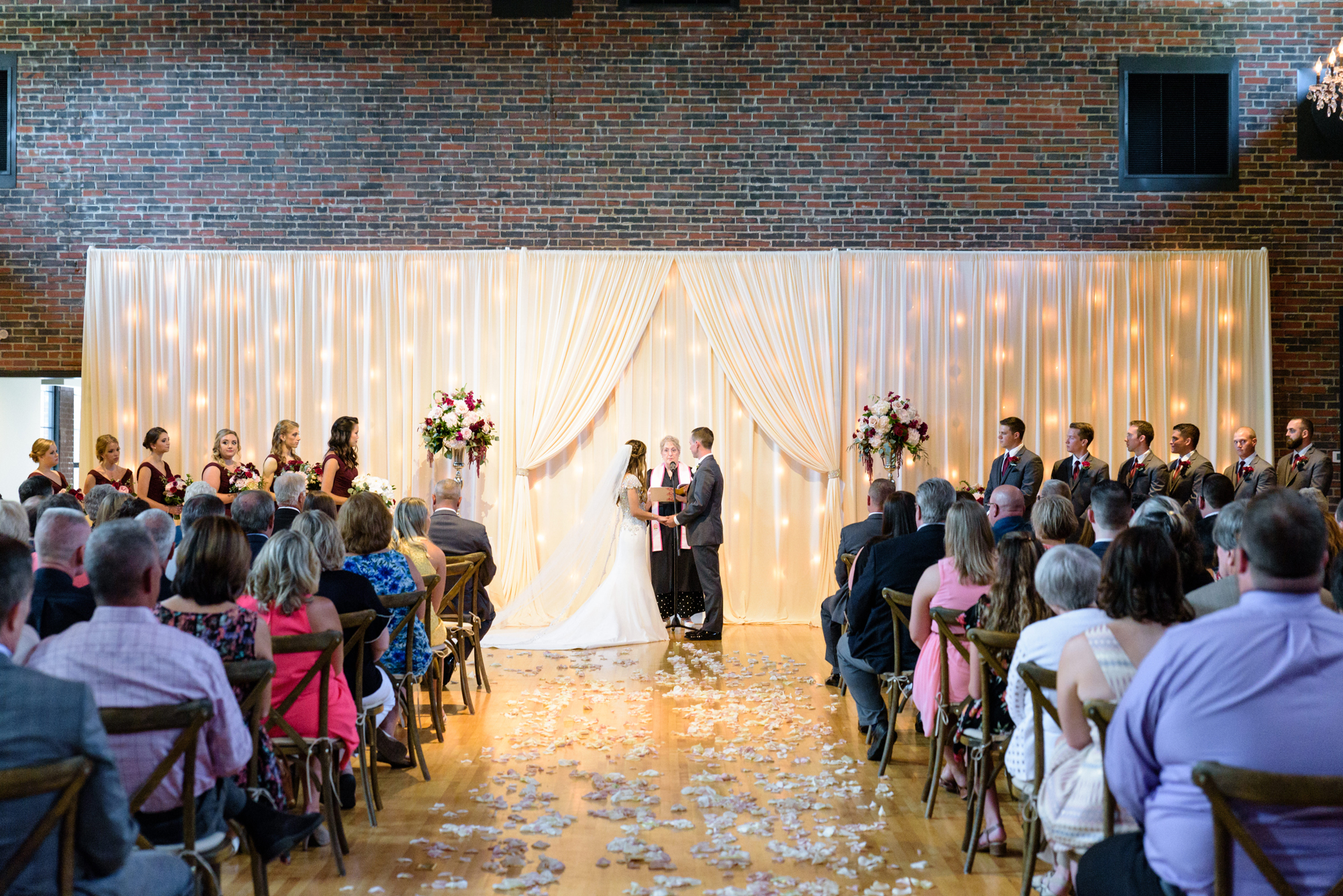 Wedding ceremony at the Armory