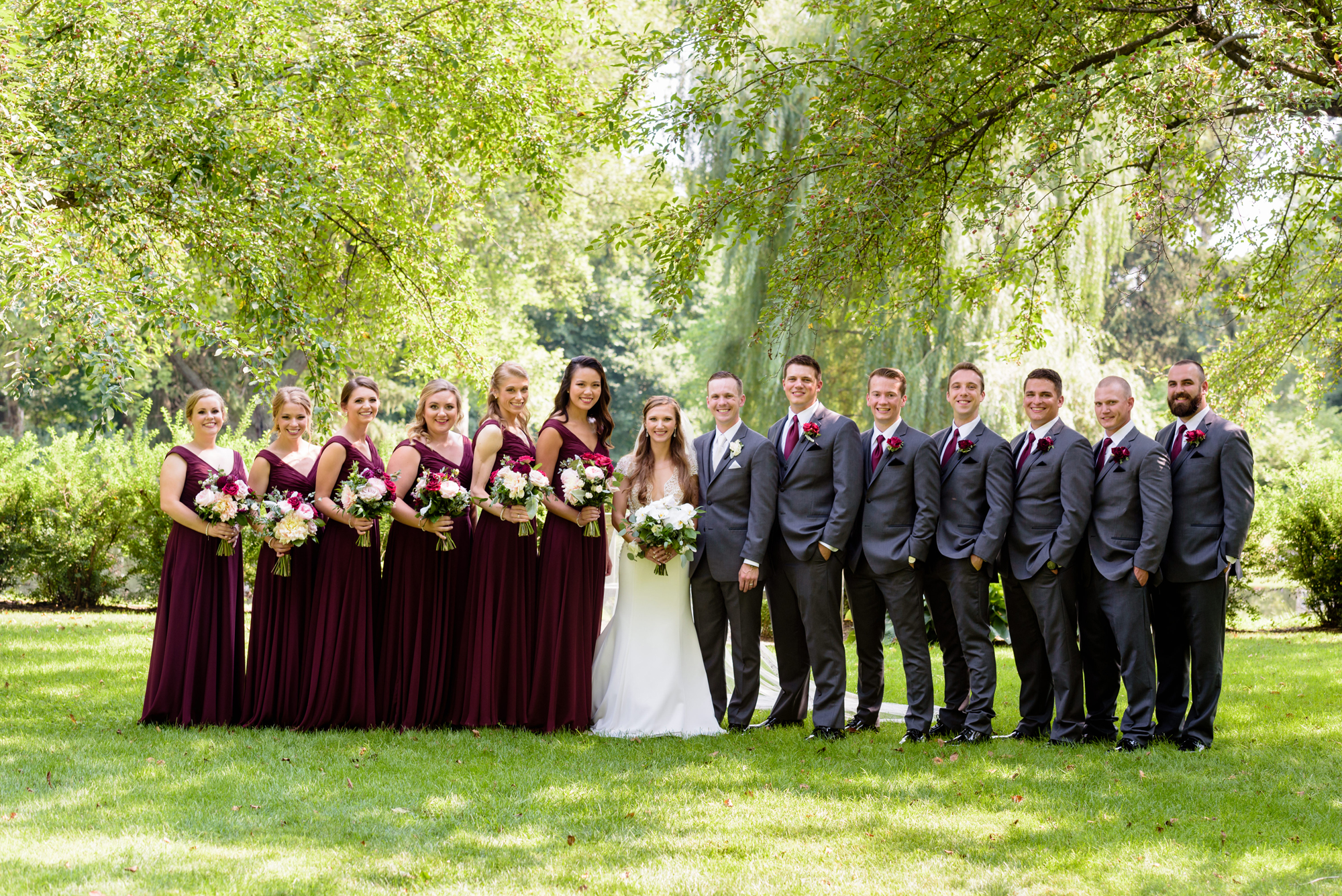 Bridal Party portraits on the campus St Mary's College