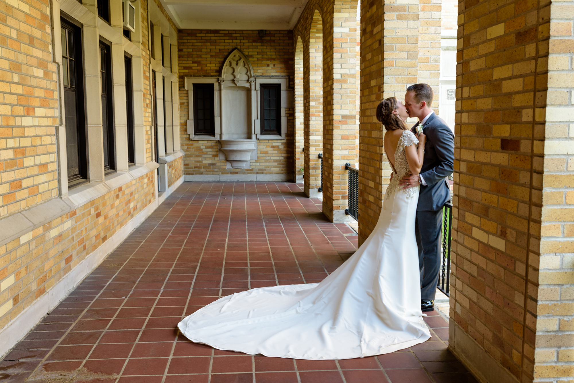 Bride & Groom portraits on the campus St Mary's College