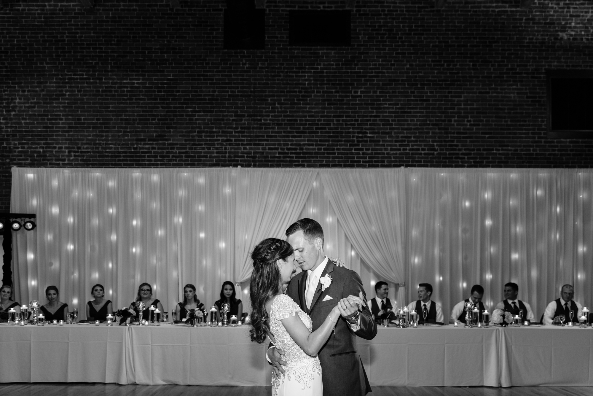 Bride & Groom’s first dance at a Wedding Reception at the Armory