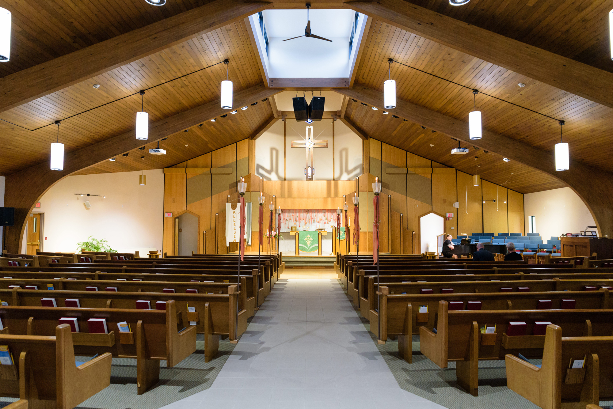Wedding ceremony details at Christ the King Lutheran Church