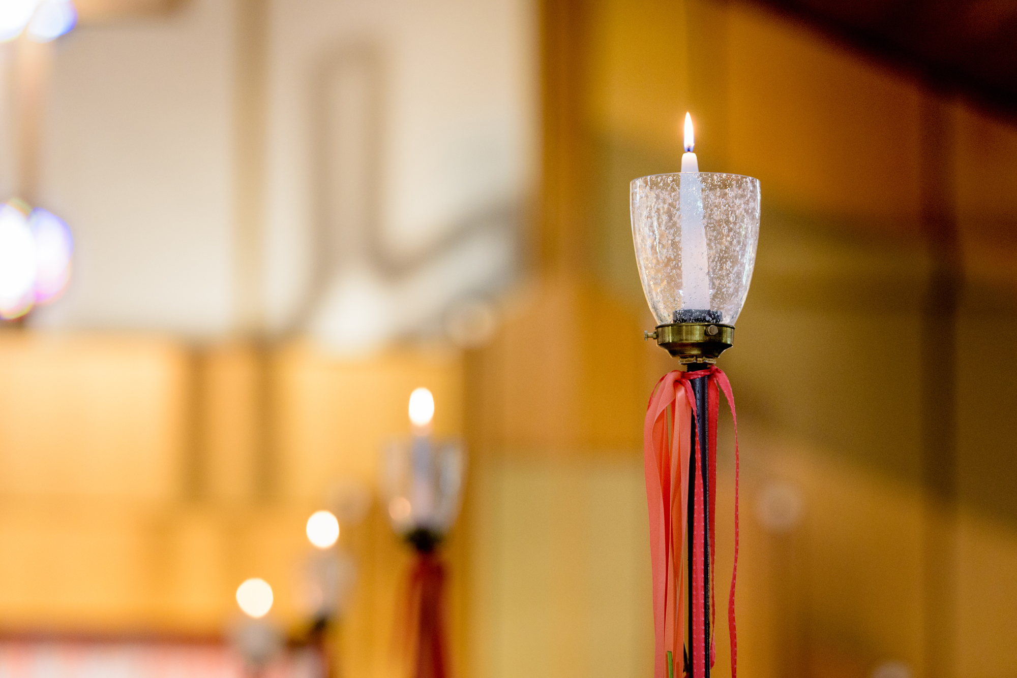 Wedding ceremony details at Christ the King Lutheran Church
