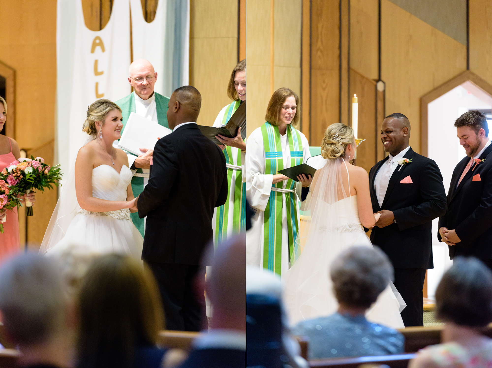 Wedding ceremony at Christ the King Lutheran Church