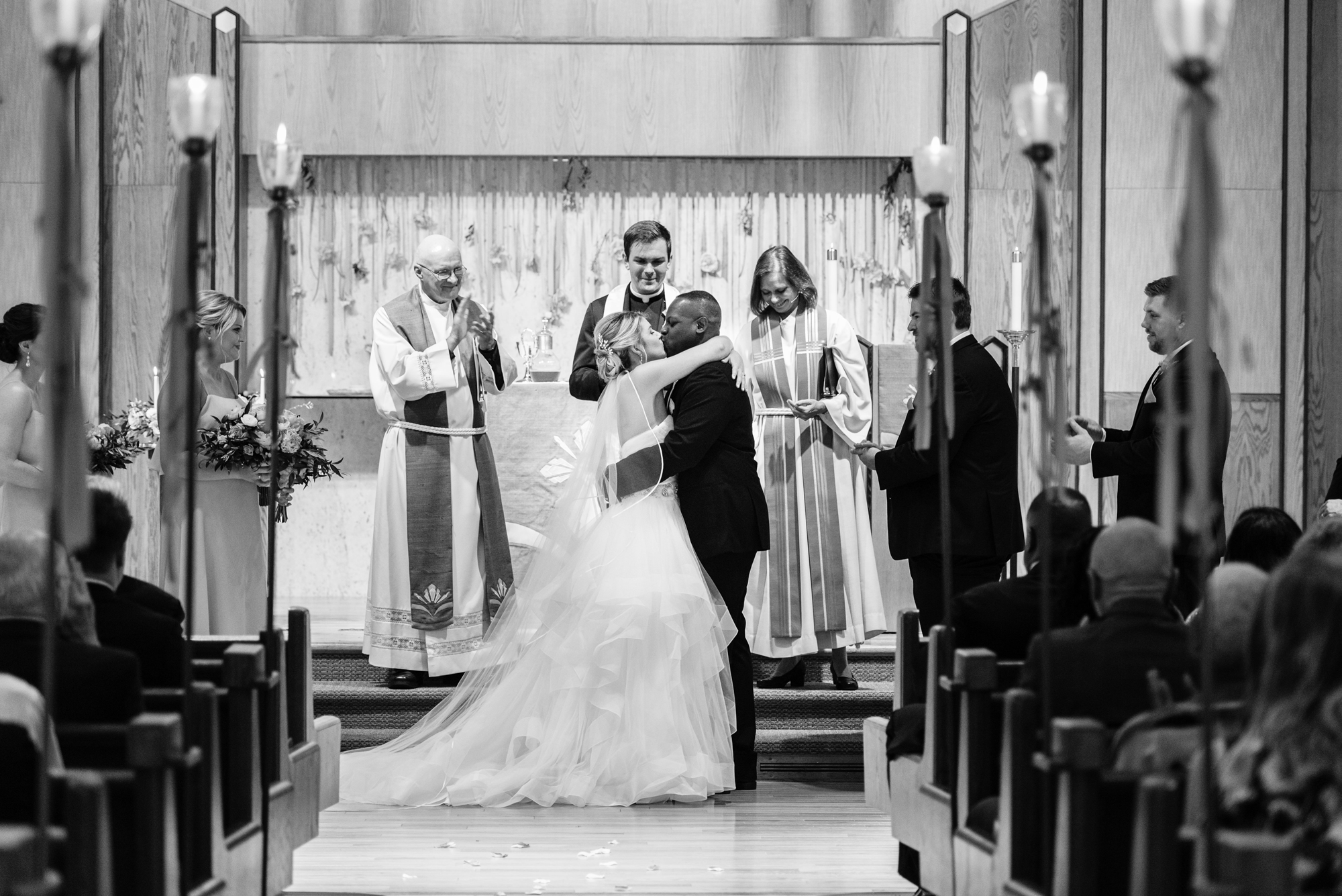 Wedding ceremony at Christ the King Lutheran Church