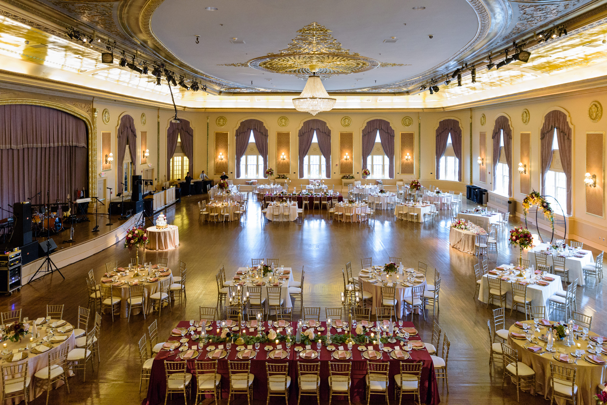 Wedding Reception details at the Palais Royale