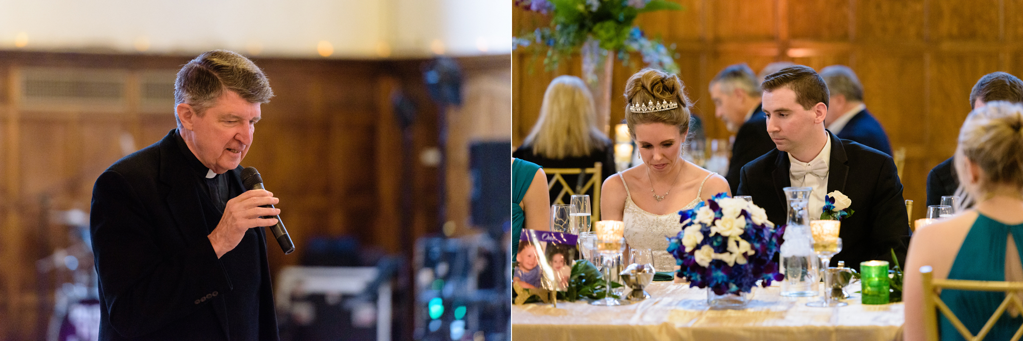 Blessing at a Wedding Reception at the South Dining Hall on the campus of the University of Notre Dame