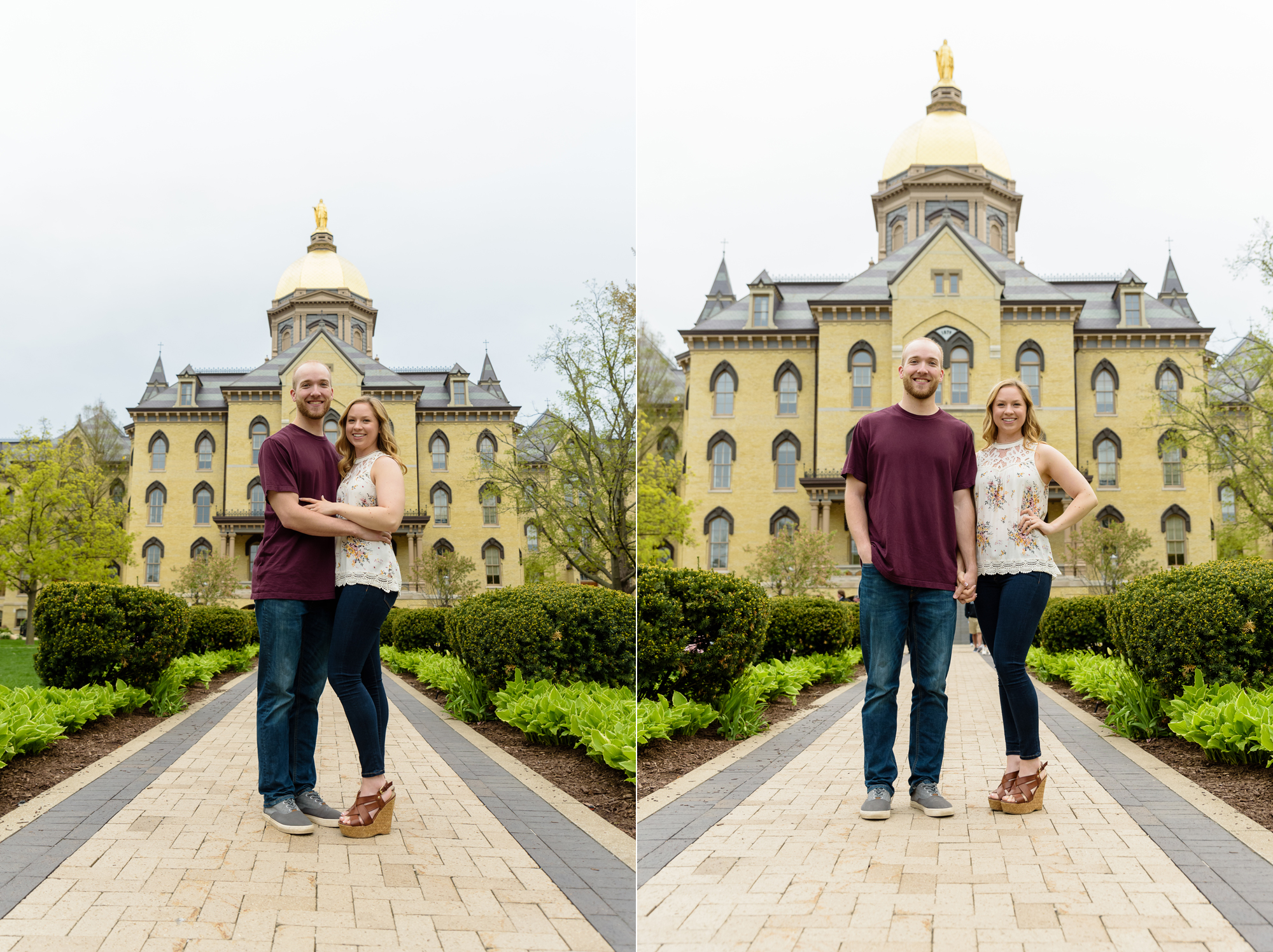 University of Notre Dame Session : Erica & Greg Notre Dame Photography