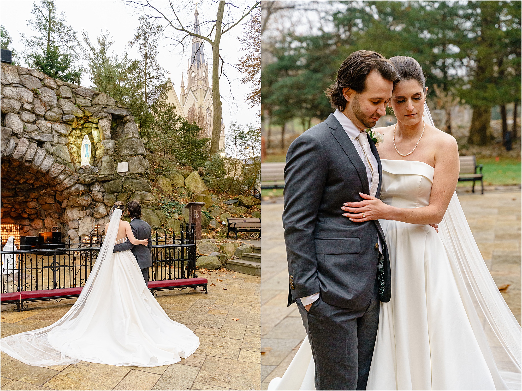 054-Caitlin-Kevin-Katie-Whitcomb-Photography-classic-elegant-notre-dame-winter-wedding-grotto.jpg